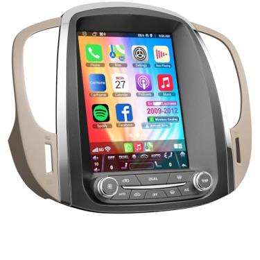 Imagem de Rádio de carro para Buick Lacrosse 2009 2010 2011 2012 com carro sem fio CarPlay Android Auto, rádio GPS estéreo de navegação, câmera reversa, tela sensível ao toque IPS de 9,7 polegadas, unidade de