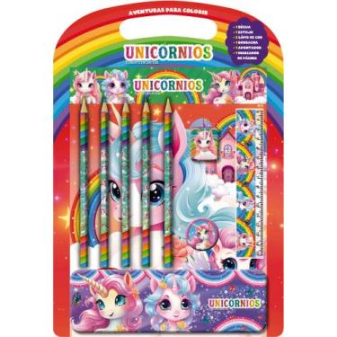 Imagem de Livro - Unicórnios Aventuras para Colorir