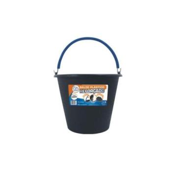 Imagem de Kit 4 Balde Plástico Reforçado Concreto c/Pegador 12l - METASUL
