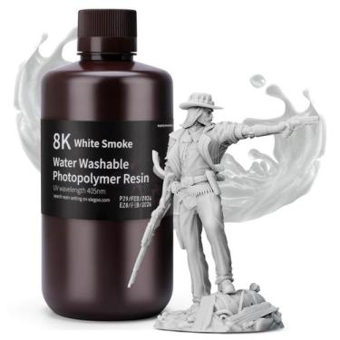 Imagem de Resina de impressora 3D ELEGOO 8K lavável com água 1 kg de fumaça bran