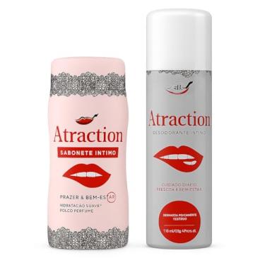 Imagem de Kit Chillies Atraction – Sabonete Líquido Íntimo + Desodorante Íntimo Feminino | pH Neutro, Livre de Parabenos e Sulfatos, Dermatologicamente Testado – 90g + 166ml Ginecologicamente Testado