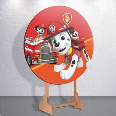 Imagem de Capa p/ Painel Festa Decoração Infantil Patrulha Dog Salvadoral Redond