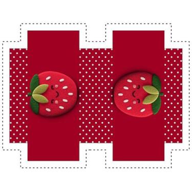 Imagem de Painel Sintético Doll Necessarie Cute Fruit Morango - Ponto X Tecidos