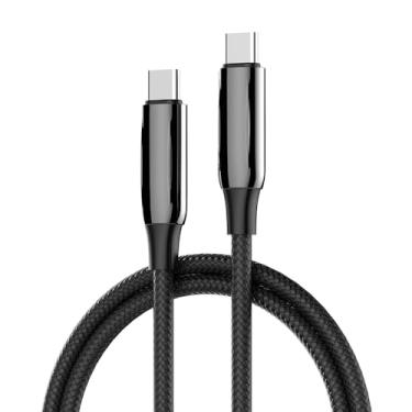 Imagem de Cabo USB-C para USB-C 240W PD3.1, Carregamento Ultra Rápido e Transferência de Dados Veloz, Cabo Tipo C 1 Metro Cinza LC921-240W para Notebooks, Tablets e Smartphones