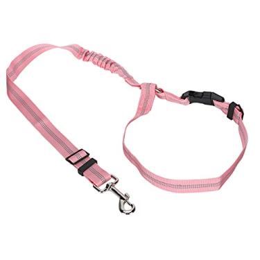 Imagem de Zhjvihx Cinto de Segurança para Animais de Estimação, Cinto de Segurança para Encosto de Cabeça de Cachorro, Trela para Caminhada Ao Ar Livre para Evitar que Os Cães Se Percam (Rosa)