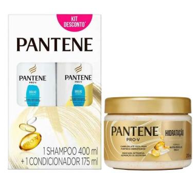 Imagem de Kit Pantene Brilho Extremo Shampoo 400ml+ Condicionador 175ml + Máscar