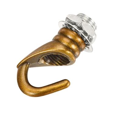 Imagem de Acessórios de gancho de teto de liga de 23 mm x 31 mm para lustre placa de luz pendente de teto, bronze dourado