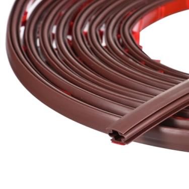 Imagem de Tira de vedação de porta de decapagem climática, tira de vedação de borracha autoadesiva de 3 metros x 10 mm x 6 mm para lacuna de 4 a 5 mm, para isolamento acústico de janelas e portas e bloqueador