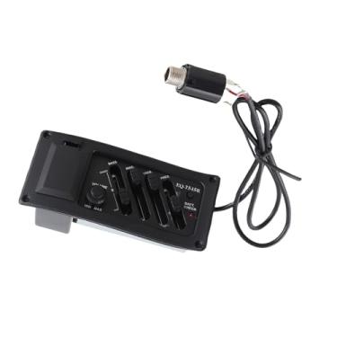 Imagem de RiToEasysports Captador de Guitarra 7545R, Transdutor de 4 Bandas, Controle de Afinação de Guitarra Acústica, Madeira Compensada, Acessórios à Prova D'água e Retardadores de Chamas