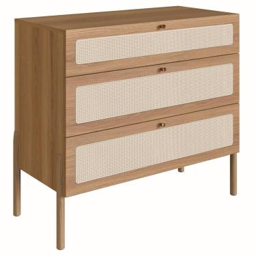 Imagem de Comoda 3Gv Corrediça Telescopicas Palhinha Hanover Artesano