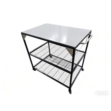 Imagem de HWGckct Mesa de Churrasqueira Externa/Carrinho de Churrasqueira Mesa de Forno de Pizza para Estação de Cozinha Externa/Interna E Externa/Carrinho de Churrasqueira com Rodas/Mesa de Trabalho de Metal P