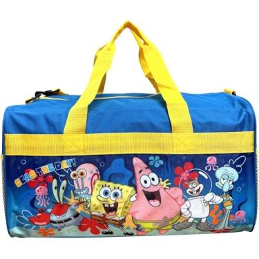 Imagem de Ruz Bolsa esportiva infantil de 45,7 cm para viagem e esportes, Multicolorido., Bob Esponja