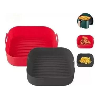 Imagem de 2X Forma De Silicone Airfryer Cesto Fritadeira Elétrica Gran