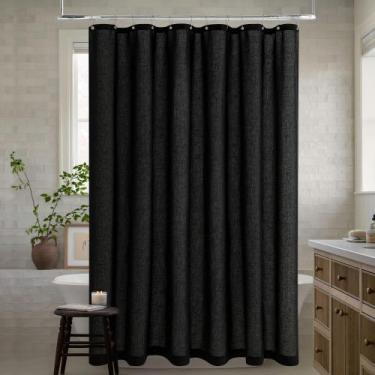 Imagem de Cortina de chuveiro DUKIYO Linen Neutra Extra Longa 180x230cm