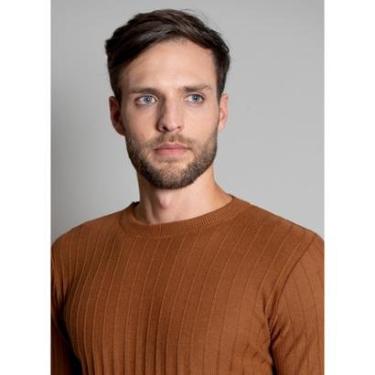 Imagem de Suéter Signature Canelado ML Caramelo-Masculino