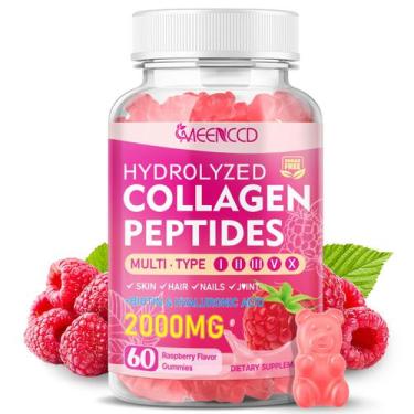 Imagem de Gummies MEENCD, peptídeos de colágeno hidrolisado, vários tipos, 60 qu