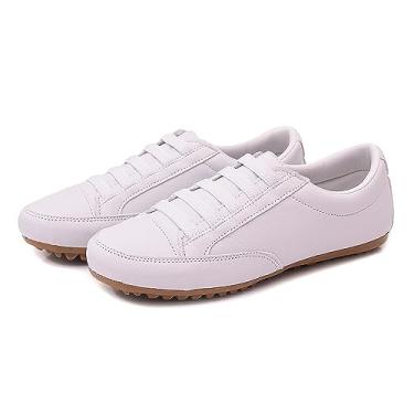 Imagem de Sapatênis Tênis Mocassim Feminino Izabela Araújo - 401 - Branco Tamanho:34;Gênero:Feminino;Cor:Branco