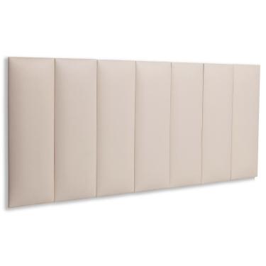 Imagem de Cabeceira Modulada Adesiva Estofada Casal - Kit 7 Placas
