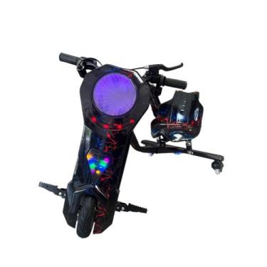Imagem de Triciclo elétrico drift hoverboard 350w com luzes led a - Shark Blue