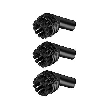 Imagem de Conjunto de 3 cabeças de escova de limpeza a vapor premium de nylon para remoção de manchas