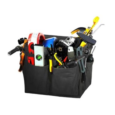 Imagem de NYTKL Organizador de porta-malas de carro, bolsa dobrável de grande capacidade, bolsa de limpeza vestível com alças ajustáveis, caixa de armazenamento de veículos multifuncional para mantimentos e