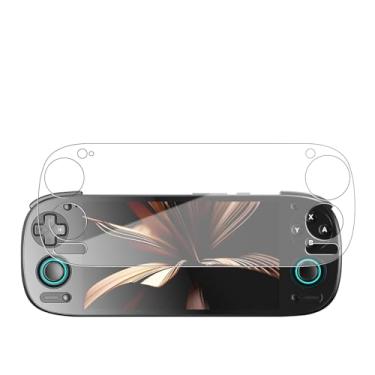 Imagem de HUKWIMO Protetor de tela para console de jogos portátil Retroid Pocket5, dureza 9H, antiarranhões, sem bolhas, clareza HD, fácil instalação, vidro temperado