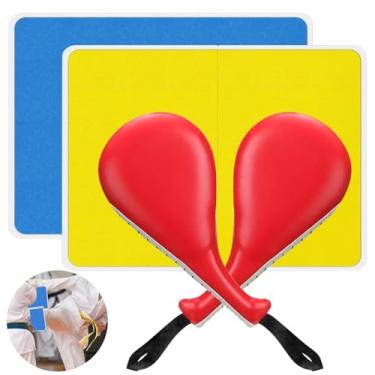 Imagem de Kit de prática de artes marciais com 4 peças de conjunto de treinamento de Taekwondo para iniciantes e jovens, pranchas de karatê de alta densidade e tábuas de quebra reutilizáveis acolchoadas de eva