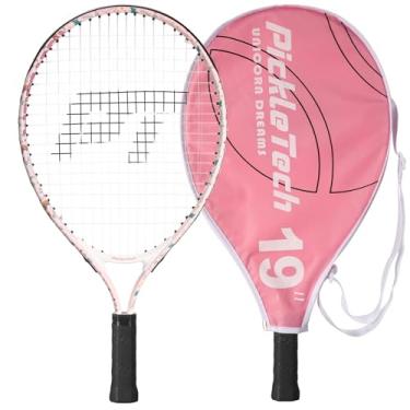 Imagem de Raquete de tênis infantil para meninas e meninos – Raquete de tênis juvenil de 48 cm, inclui bolsa de ombro de nylon 420D (unicórnio rosa)