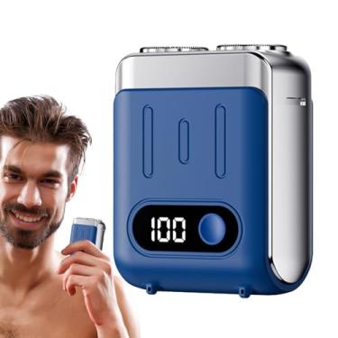 Imagem de Shakven Barbeador elétrico de barba para homens, barbeador portátil para viagem | Barbeador elétrico portátil poderoso à prova d'água | Barbeador elétrico de tamanho de bolso, barbeador elétrico