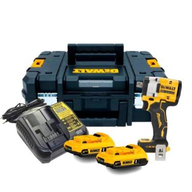 Imagem de Chave De Impacto 1/2 Dewalt Dcf922 2 baterias 20v Brushless Maleta