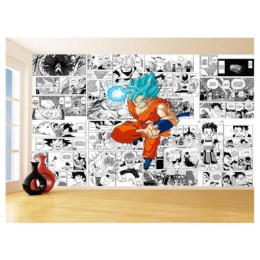 Imagem de Papel De Parede Dragon Ball Goku Página Manga 3,5M Dbz648 - Você Decor