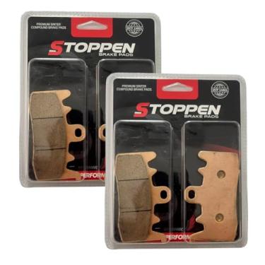 Imagem de Stoppen Pastilha de Freio Sinterizada para Ducati Monster 797 1200, Hypermotard, Panigale959, Multistrada 950, Kit com 2 Pares, BMW S1000XR R1200GS F800R 2015-2020