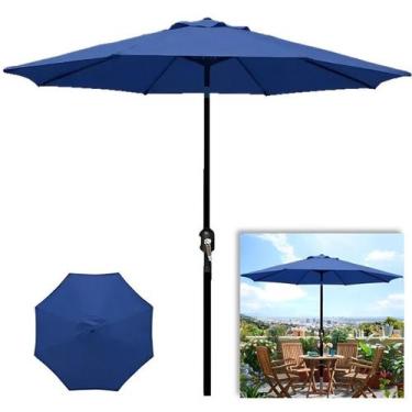 Imagem de Ombrelone Guarda Sol 3m Grande Com Manivela Articulado Jardim Piscina 