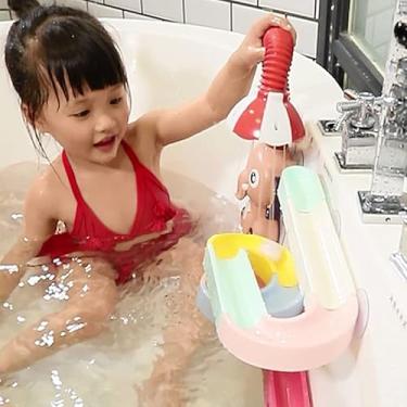 Imagem de Generic Crianças Chuveiro Elétrico Bonito Elefante Forma bebê Banho Brinquedo do Banheiro para Prazer Feliz, Chuveiro de Spray de água para Crianças Verão Diversão (Vermelho)