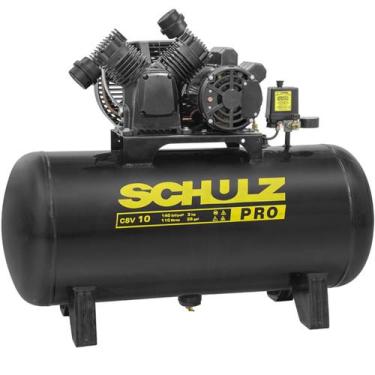 Imagem de Compressor De Ar 2hp 10 Pés 110 Litros Pro Csv 10. 110L Schulz 220v