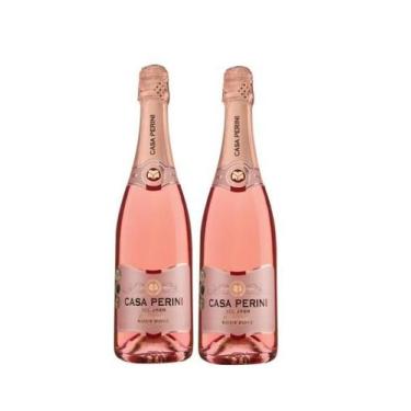 Imagem de Kit 2 Un Espumante Brut Rose Casa Perini 750 ml