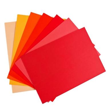 Imagem de KYMY Papel cartolina vermelha, 35 folhas A4 peso pesado 230 g/m2 / 38,6 kg de cartão grosso, 7 tons vermelhos sortidos para artesanato, confecção de cartões, convites, scrapbooking, projetos de arte