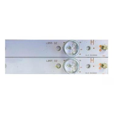 Imagem de Kit 2 Barra De Led Compativel 32phg4109 32pfl3168 32pfl5708 - genérica