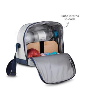 Imagem de Bolsa Térmica 8L para Marmitas Marrom – Prática e Fácil de Transportar com alças