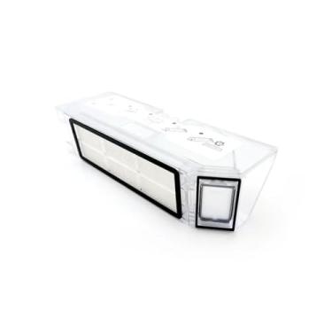 Imagem de Reservatório de pó de substituição - Acessório para caixa de coleta de poeira, compatível com o aspirador robô Roborock Q Revo.