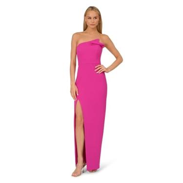 Imagem de Adrianna Papell Vestido feminino de crepe sem alças, Electric Passion, 46