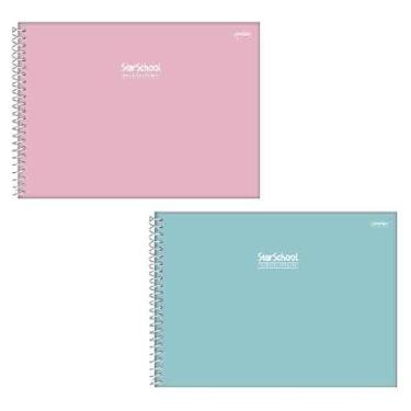 Imagem de Starschool – Caderno de Cartografia Capa Dura STILO | 80 Folhas Lisas SEM SEDA p/Desenho e Artes | Papel de Qualidade e Resistência