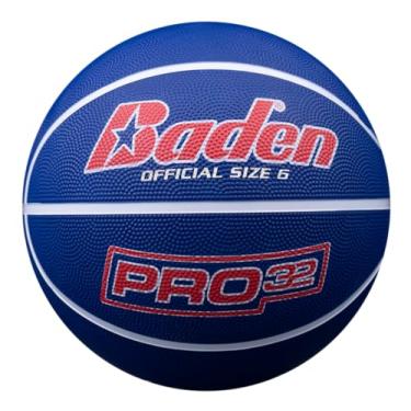 Imagem de Baden | Pro32 | Basquete de borracha durável para uso interno/externo (vermelho/branco/azul, 72 cm)