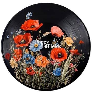 Imagem de Suncatcher acrílico colorido, decoração de janela suspensa de flores com design de vitral impresso, apanhador de sol, arte de parede de arco-íris, ornamentos de Natal para uso interno e externo 19,8 x