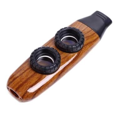 Imagem de Double Hole Kazoo - Parceiro de guitarra, flauta de bolso, pequeno instrumento para adultos, música portátil