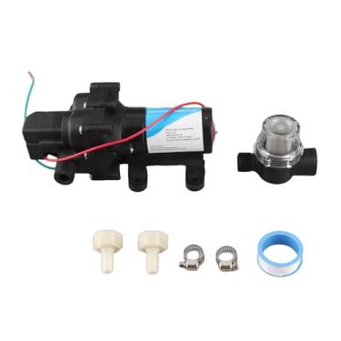 Imagem de QANYEGN Bomba de água de diafragma 12v, bomba pulverizadora autoescorvante, bombas de diafragma elétricas de reforço para marinha, barco, jardim, lavagem de carro