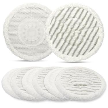 Imagem de Dcoecue Pacote com 8 almofadas de esfregão a vapor de substituição para Shark S8201, S8001, S7001, S7201, S7000AMZ, S7005, S7020, S7001C, laváveis, duráveis e pastilhas de limpeza a vapor para todos