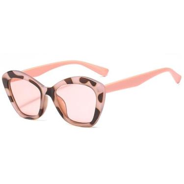 Imagem de Óculos de Sol Pequenos Estilo Olho de Gato Unissex Punk Rosa UV400 para Esportes ao Ar Livre, Corrida e Ciclismo, Rosa