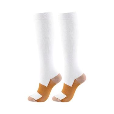Imagem de Meias De Compressão De Fibra De Cobre Para Homens E Mulheres, Esportes