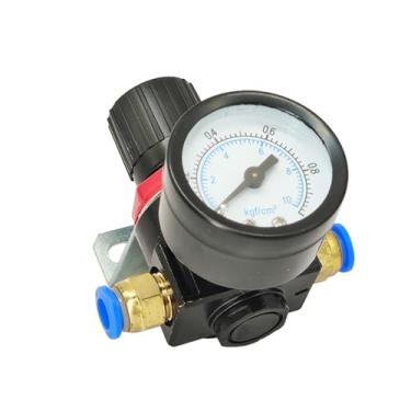 Imagem de AR2000 1/4 polegada 4 mm 6 mm 8 mm 10 mm 12 mm conector pneumático compressor de ar regulador de pressão acessórios de válvula de redução (AR2000 w SM20)